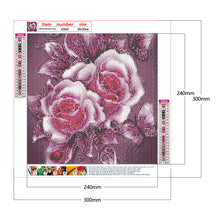 Load image into Gallery viewer, Round Diamond Painting - Full Round -  Butterfly flowers (30*30cm)