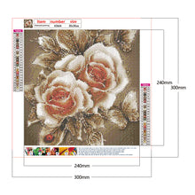 Load image into Gallery viewer, Round Diamond Painting - Full Round -  Butterfly flowers (30*30cm)