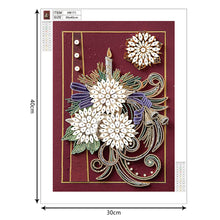 Load image into Gallery viewer, Diamond Painting - Partial Special -  Quilling paper painting (30*40cm)