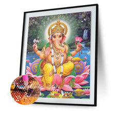 Load image into Gallery viewer, Round Diamond Painting - Full Round -  Buddha elephant (30*40cm)