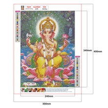 Load image into Gallery viewer, Round Diamond Painting - Full Round -  Buddha elephant (30*40cm)