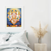 Load image into Gallery viewer, Round Diamond Painting - Full Round -  Buddha elephant (30*40cm)