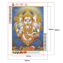 Load image into Gallery viewer, Round Diamond Painting - Full Round -  Buddha elephant (30*40cm)