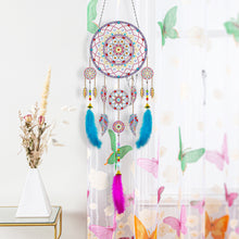 Load image into Gallery viewer, DIY Diamond Painting Dream Catcher Wind Chimes Kit Feather Hanging Craft