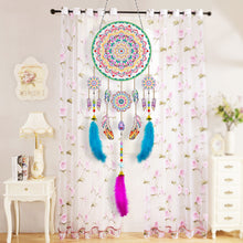 Load image into Gallery viewer, DIY Diamond Painting Dream Catcher Wind Chimes Kit Feather Craft