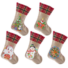 Load image into Gallery viewer, 2 x Diamond Painting Christmas Stockings DIY Xmas Mosaic Making Kit