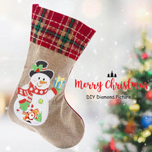 Load image into Gallery viewer, 2 x Diamond Painting Christmas Stockings DIY Xmas Mosaic Making Kit