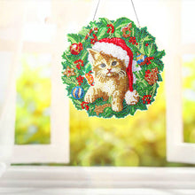 Load image into Gallery viewer, DIY Hanging Diamond Painting Wreath Door Embroidery Mosaic Garland
