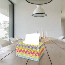 Load image into Gallery viewer, 5D DIY Diamond Painting Square Tissue Box Kit Handmade Tissue Dispenser