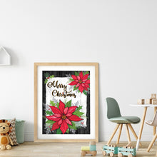 Load image into Gallery viewer, Diamond Painting - Full Round - Merry christmas red flower (30*40CM)