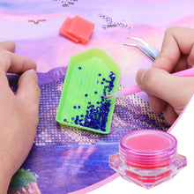 Load image into Gallery viewer, Diamond Painting Kit Glue Clay with Box Point Drill Beads Pen Mud Purple