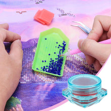 Load image into Gallery viewer, Diamond Painting Kit Glue Clay with Box Point Drill Beads Pen Mud Blue