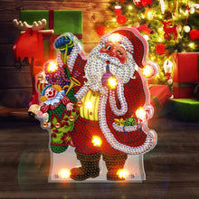 Load image into Gallery viewer, DIY Diamond Painting Light Christmas Tree Snowman Nightlight Lamp
