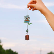 Load image into Gallery viewer, 5D Owl Diamond Painting Wind Chime Pendant Mosaic Kit Home Decor