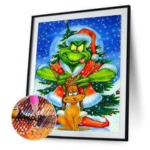 Load image into Gallery viewer, Diamond Painting - Full Round - Christmas Green Furry Monster (30*40cm)