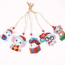 Load image into Gallery viewer, Double-side 5D Diamond Painting DIY Hanging Christmas Trees Pendant