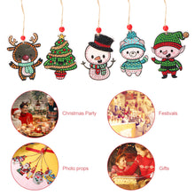 Load image into Gallery viewer, Double-side 5D Diamond Painting DIY Hanging Christmas Trees Pendant