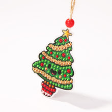 Load image into Gallery viewer, Double-side 5D Diamond Painting DIY Hanging Christmas Trees Pendant
