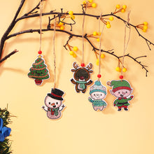 Load image into Gallery viewer, Double-side 5D Diamond Painting DIY Hanging Christmas Trees Pendant