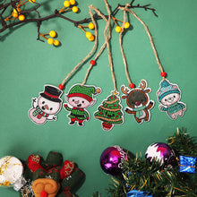 Load image into Gallery viewer, Double-side 5D Diamond Painting DIY Hanging Christmas Trees Pendant
