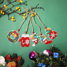 Load image into Gallery viewer, Double-side 5D Diamond Painting DIY Hanging Christmas Trees Pendant