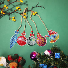 Load image into Gallery viewer, Double-side 5D Diamond Painting DIY Hanging Christmas Trees Pendant