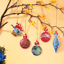 Load image into Gallery viewer, Double-side 5D Diamond Painting DIY Hanging Christmas Trees Pendant