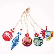 Load image into Gallery viewer, Double-side 5D Diamond Painting DIY Hanging Christmas Trees Pendant