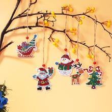 Load image into Gallery viewer, Double-side 5D Diamond Painting DIY Hanging Christmas Trees Pendant