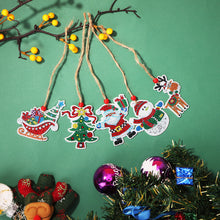 Load image into Gallery viewer, Double-side 5D Diamond Painting DIY Hanging Christmas Trees Pendant