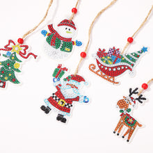 Load image into Gallery viewer, Double-side 5D Diamond Painting DIY Hanging Christmas Trees Pendant