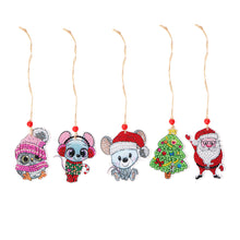 Load image into Gallery viewer, Double-side 5D Diamond Painting DIY Hanging Christmas Trees Pendant