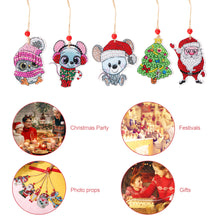 Load image into Gallery viewer, Double-side 5D Diamond Painting DIY Hanging Christmas Trees Pendant