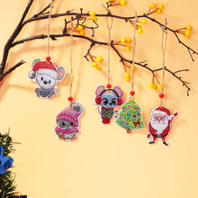 Load image into Gallery viewer, Double-side 5D Diamond Painting DIY Hanging Christmas Trees Pendant