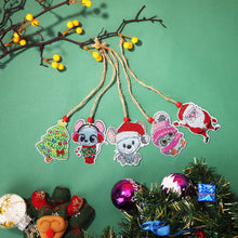 Load image into Gallery viewer, Double-side 5D Diamond Painting DIY Hanging Christmas Trees Pendant