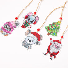 Load image into Gallery viewer, Double-side 5D Diamond Painting DIY Hanging Christmas Trees Pendant