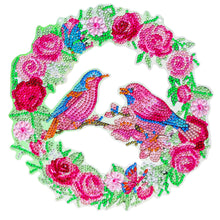 Load image into Gallery viewer, 5D DIY Diamond Painting Crystal Bird Wreath Art Door Hanging Decor