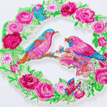 Load image into Gallery viewer, 5D DIY Diamond Painting Crystal Bird Wreath Art Door Hanging Decor