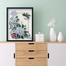 Load image into Gallery viewer, Diamond Painting - Partial Special Shaped - Christmas Quilling paper painting (30*40cm)