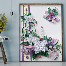 Load image into Gallery viewer, Diamond Painting - Partial Special Shaped - Christmas Quilling paper painting (30*40cm)