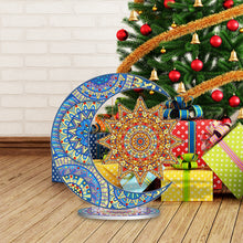 Load image into Gallery viewer, Special Shaped Diamond Painting Christmas Desktop Ornament Sun Moon