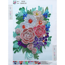 Load image into Gallery viewer, Diamond Painting - Partial Special Shaped - Paper Quilling painting flowers (30*40CM)