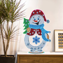 Load image into Gallery viewer, Luminous Crystal Christmas Snowman Diamond Painting Ornaments Kit