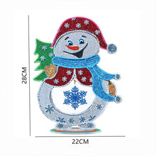 Load image into Gallery viewer, Luminous Crystal Christmas Snowman Diamond Painting Ornaments Kit