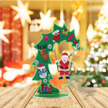 Load image into Gallery viewer, Luminous Crystal Santa Claus DIY Diamond Painting Ornaments Kit