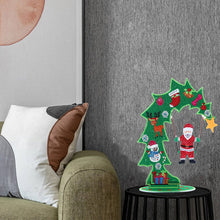 Load image into Gallery viewer, Luminous Crystal Santa Claus DIY Diamond Painting Ornaments Kit