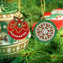 Load image into Gallery viewer, 8pcs Christmas Tree Pendant Kit DIY Full Special Shaped Diamond Painting