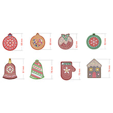 Load image into Gallery viewer, 8pcs Christmas Tree Pendant Kit DIY Full Special Shaped Diamond Painting