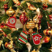 Load image into Gallery viewer, 8pcs Christmas Tree Pendant Kit DIY Full Special Shaped Diamond Painting