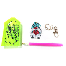 Load image into Gallery viewer, 5pcs DIY Gnomes Full Special Shaped Diamond Painting Keychain Kit